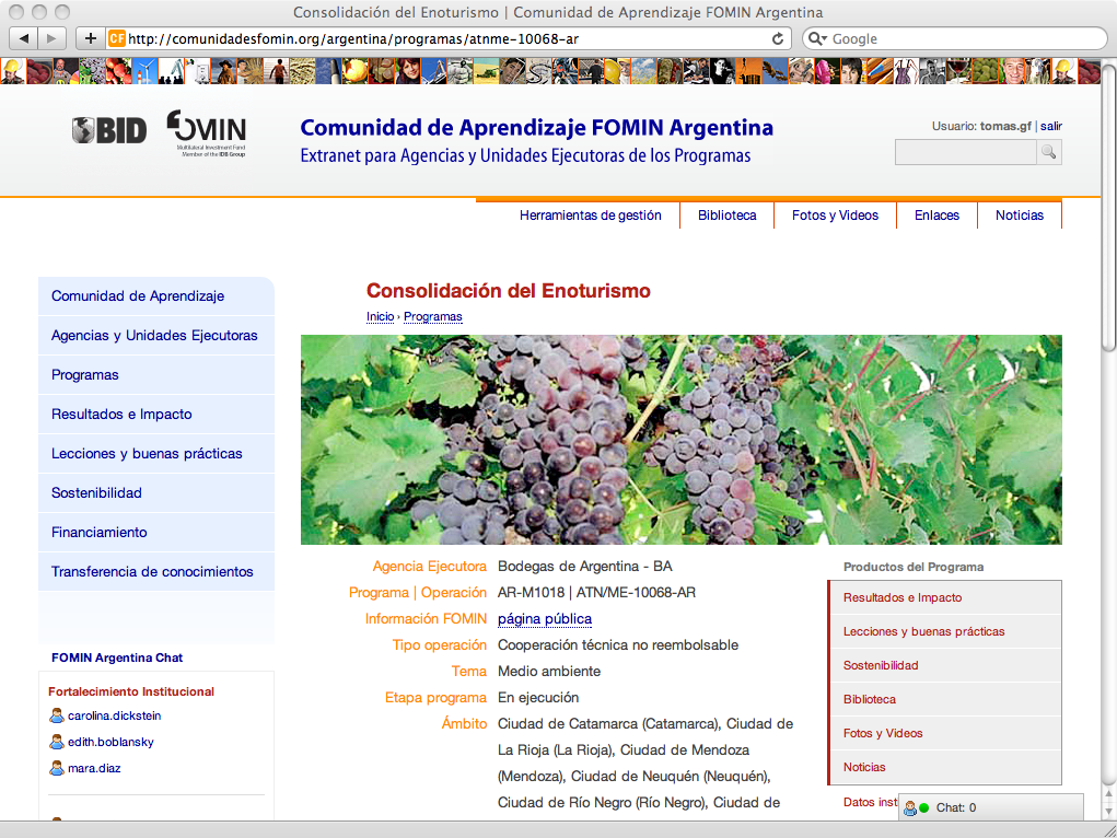 FOMIN Website Home Page