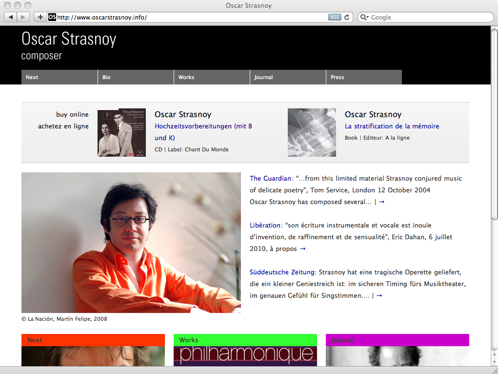 Oscar Strasnoy website