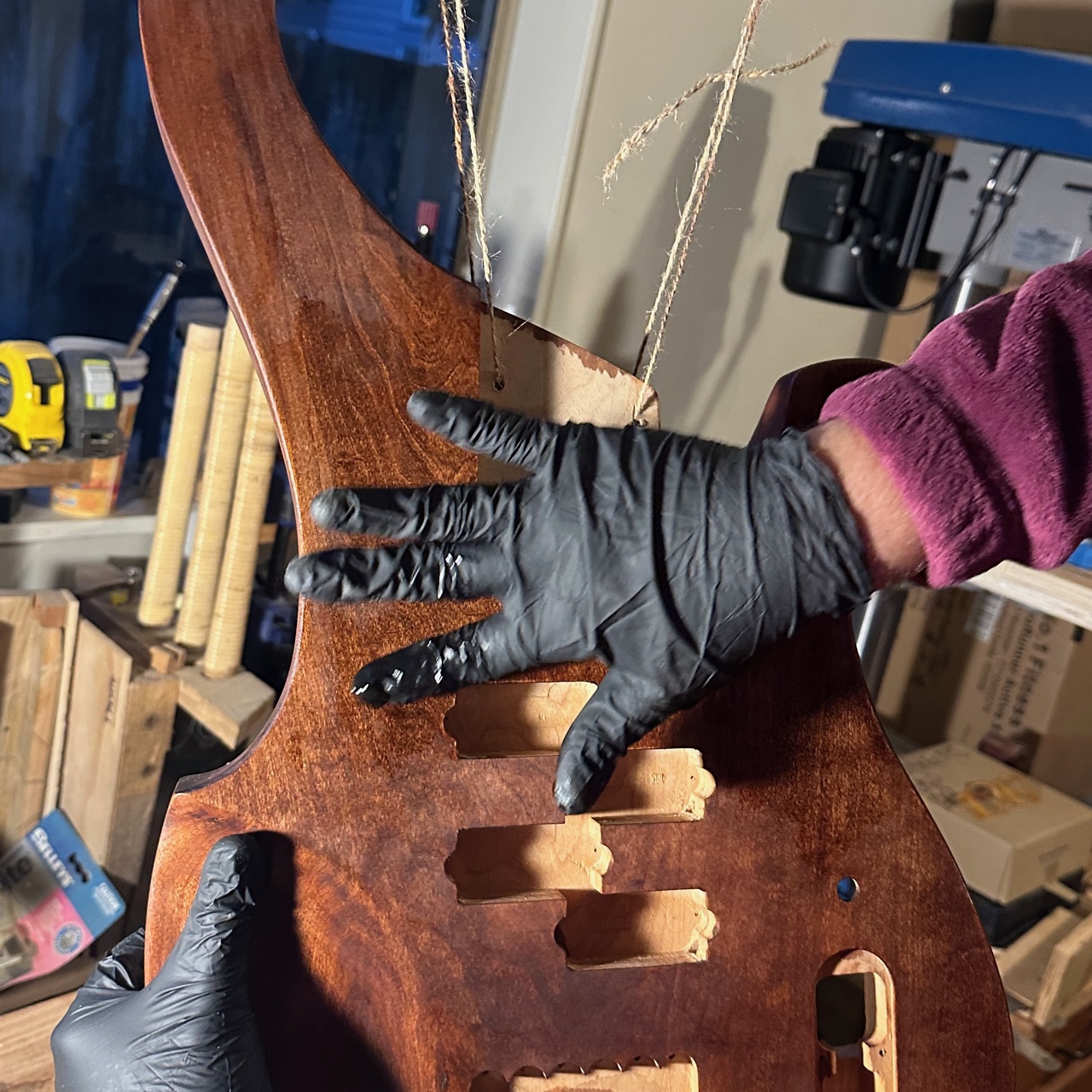 Custom 6-string bass guitar