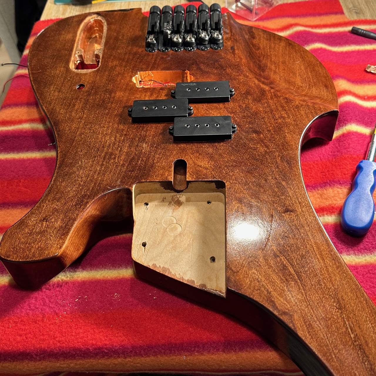 Custom 6-string bass guitar