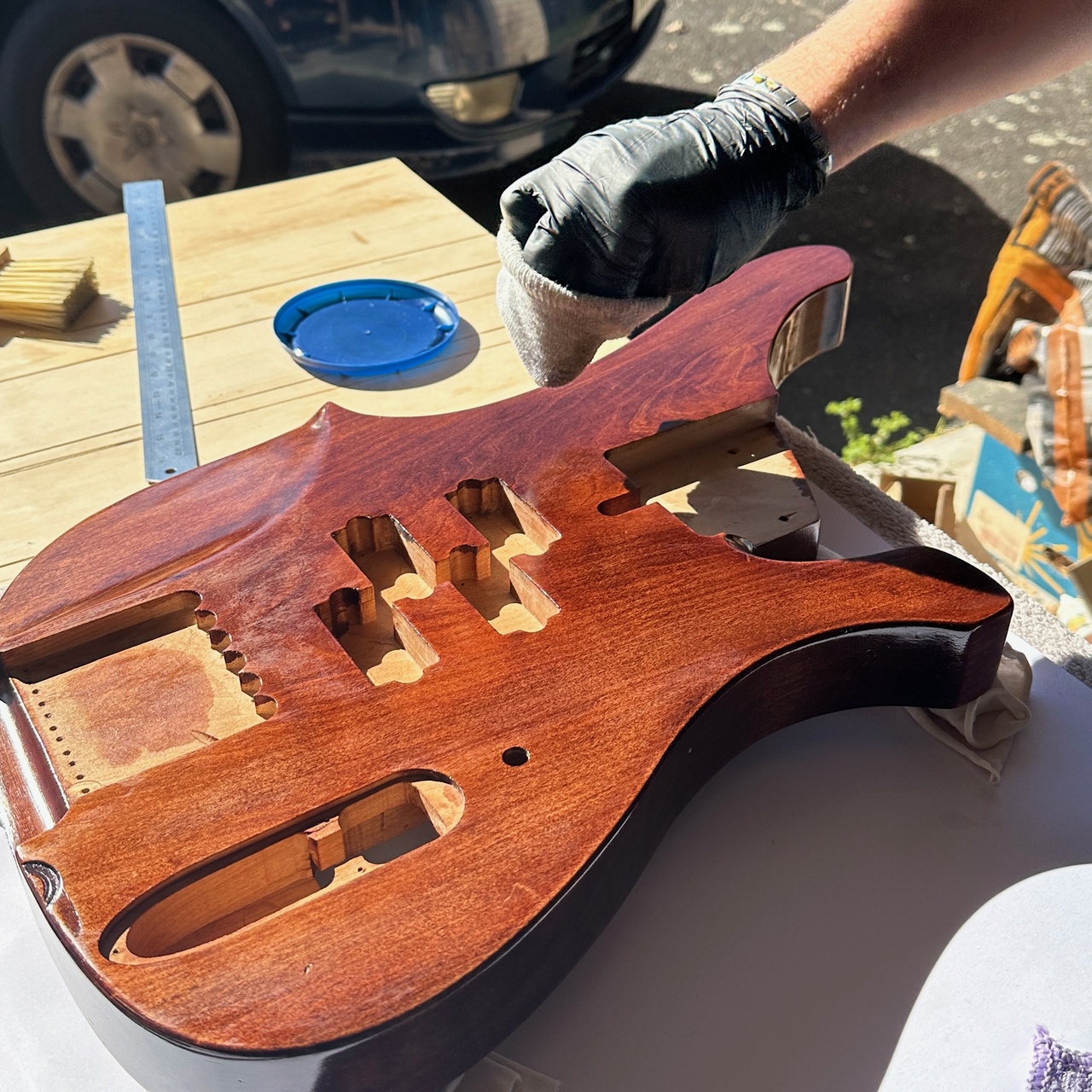 Custom 6-string bass guitar