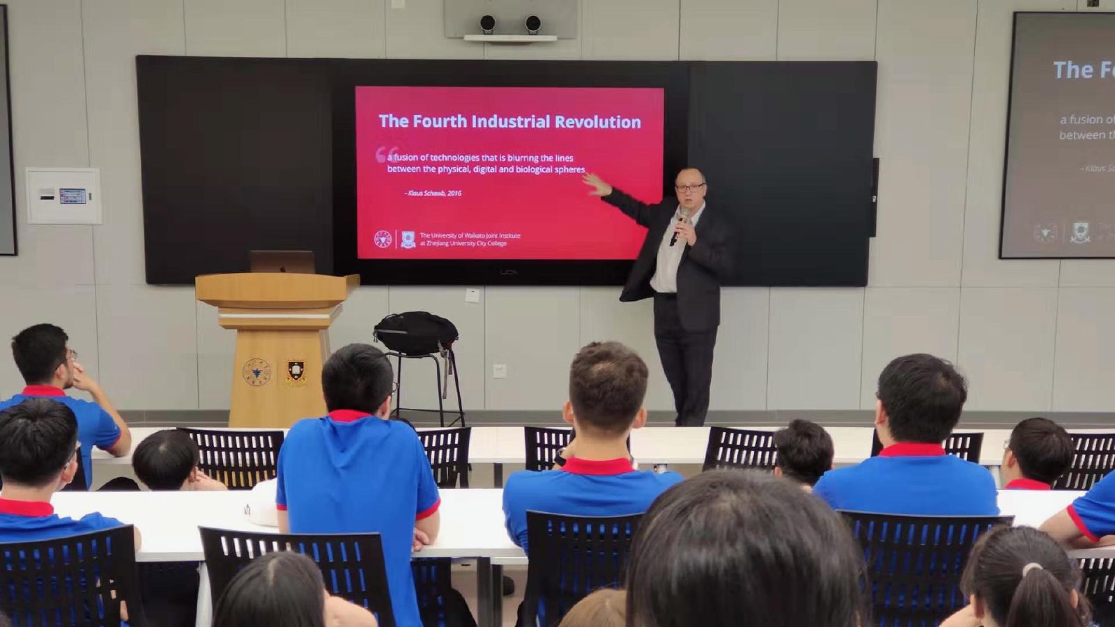 Teaching a class in China