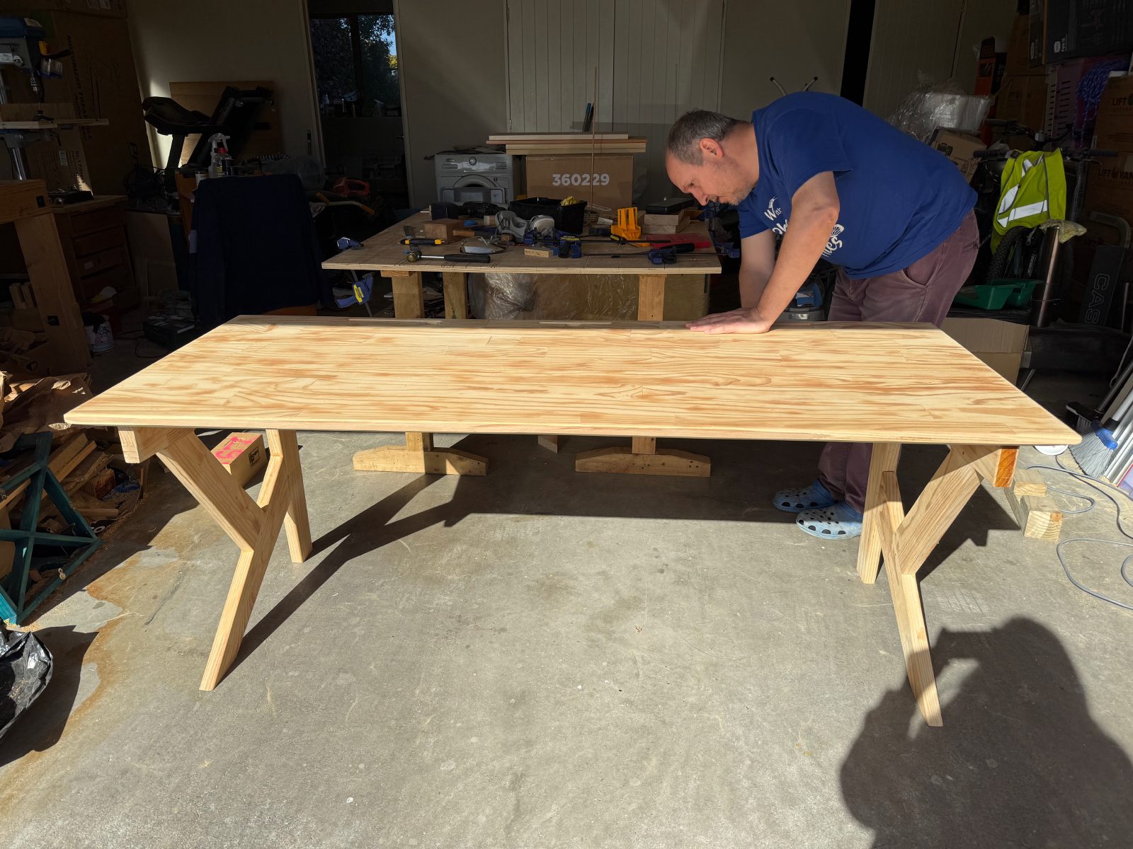 Custom wooden desk