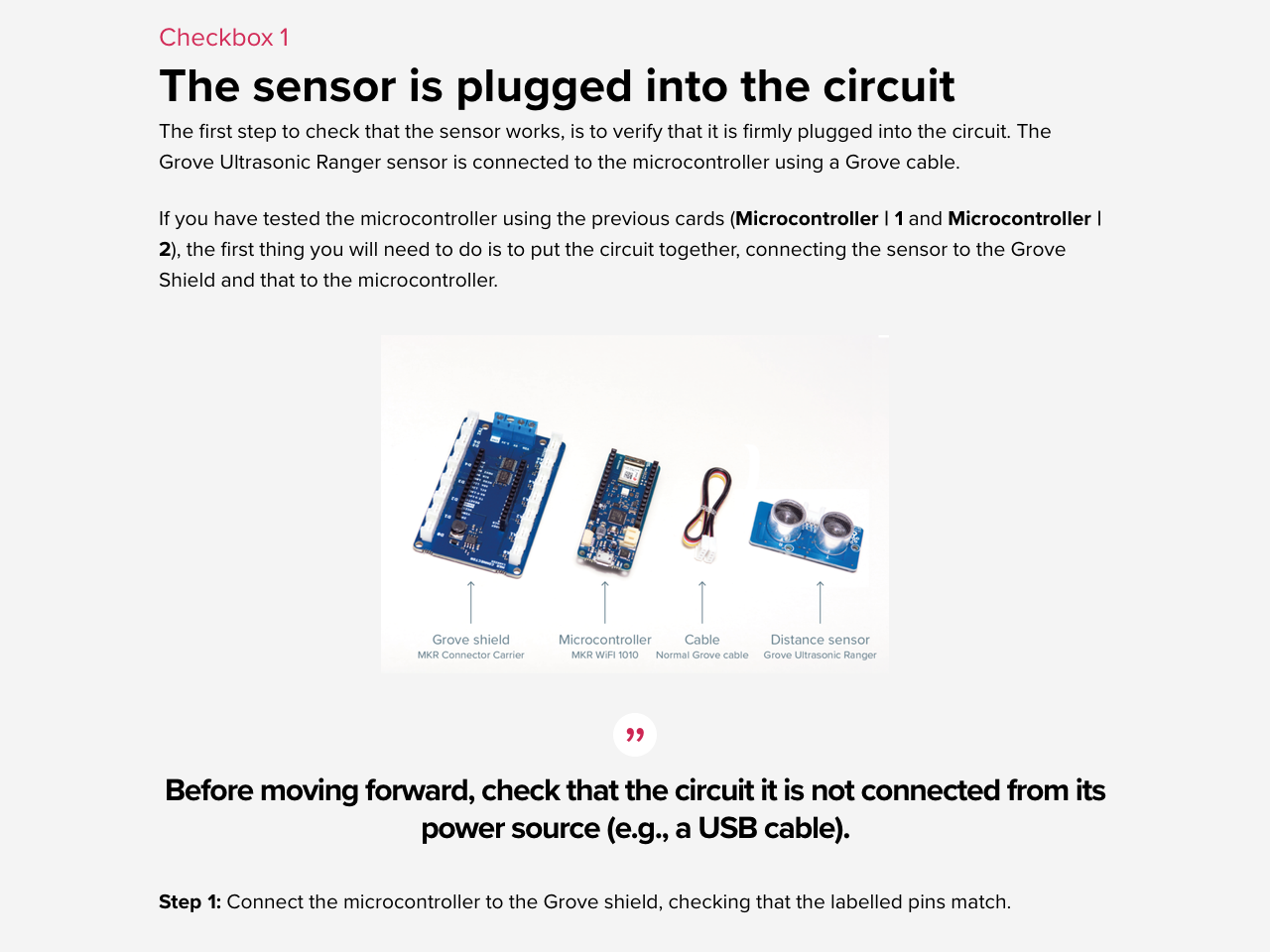 Circuit connection page