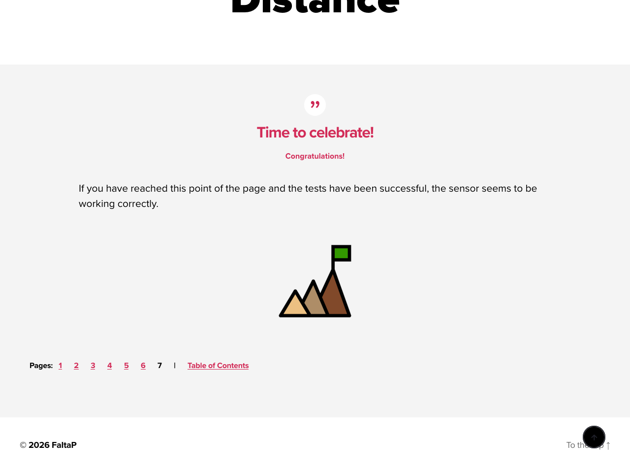 Completion page